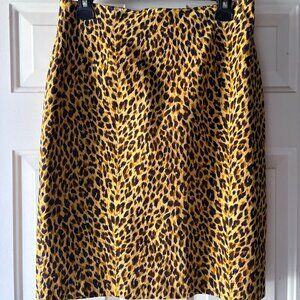 JH Collectibles Petites Leopard Pencil Skirt Size 10P